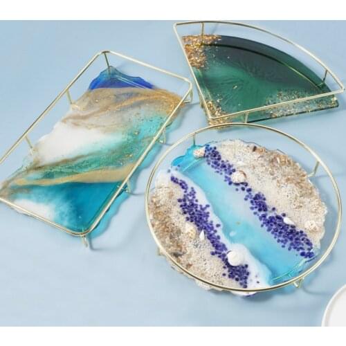 New Super Big Triangle Tray Silicone Mold Fluid Artist Round Mold Resin Irregular Epoxy Resin Mold Crafts Resin Art Supplies