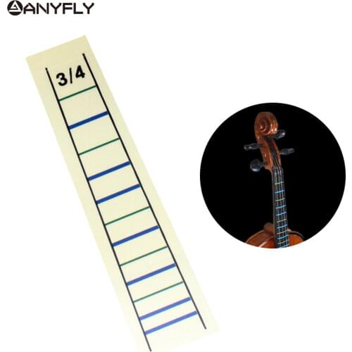 New Fiddle/ Violin Fingerboard Notes Sticker Fret Fretboard Chart Marker Label Fretless Finger Guides Tape Fit For 3/4 Violino