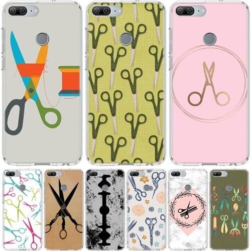 Hair Stylist Scissors Brush switch Novelty Phone Case for Huawei Honor 10 9 20 7A 7X 8A 8S 8X 9X Lite Pro Y5 Y6 Y7 Y9S 2019 10i