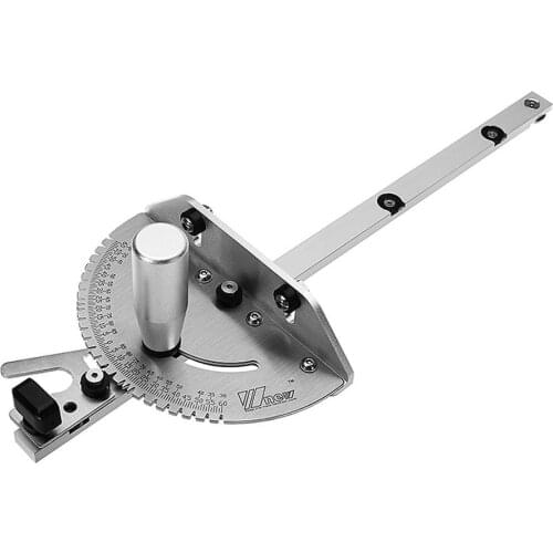 0-90 Degree 450mm Angle Miter Gauge Sawing Assembly Ruler Woodworking Tool for Table Saw Router