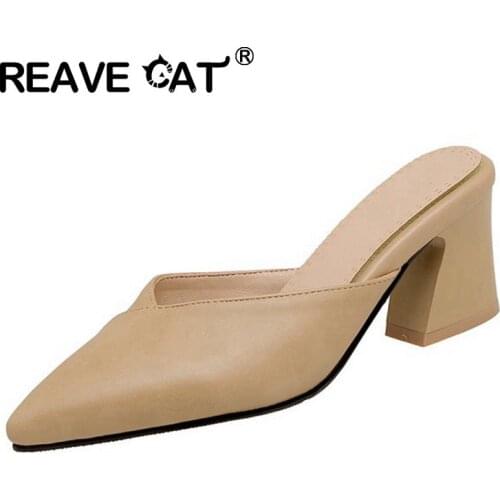 Женские шлепанцы REAVE CAT China At AliExpress