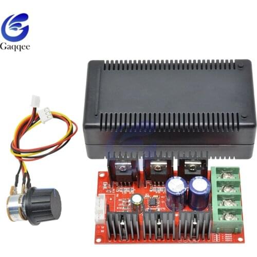 12V 24V 48V 200HZ 2000W MAX 10V-50V 40A DC Motor Speed Control PWM HHO RC Controller Motor Speed Regulator With Extension cord