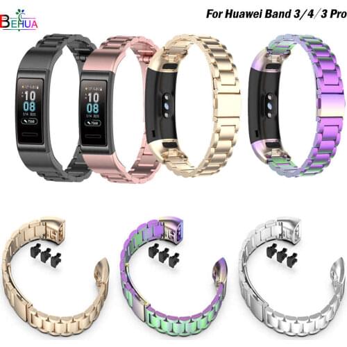 Stainless Steel watchband for Huawei Band 3 / Band 3 Pro / Band 4 Pro wristband Replacement Originalmetal fashion strap Bracelet