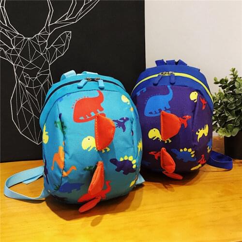 Cute Dinosaur Baby Safety Harness Backpack Toddler Anti-lost Bag Children comfortable Schoolbag toddler anti lost wrist link