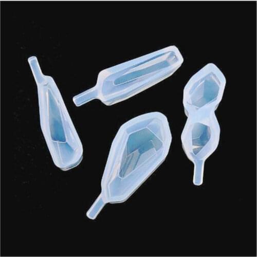 DIY Crystal Epoxy Jewelry Fillings Pendant Silicone Mold Charms Handmade Epoxy Resin Earring Necklace Mould Craft