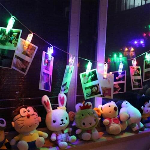 Led Strip Garland Card Photo Clip Display Led Fairy Lights For Christmas Wedding Party Garland Light Valentines Decoration