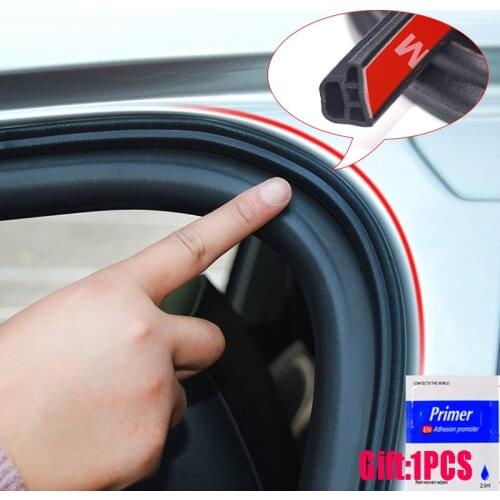 Car Door Seal Strip Auto Rubber Seals Strips Noise Insulation Soundproofing Weatherstrip Car Door Protector Trunk Edge Stickers