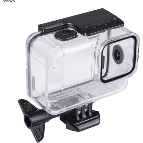 Soft keys Waterproof Case Underwater 40m Diving Protective Housing Non-detachable lens dive shell For Gopro 9 Camera Accessories