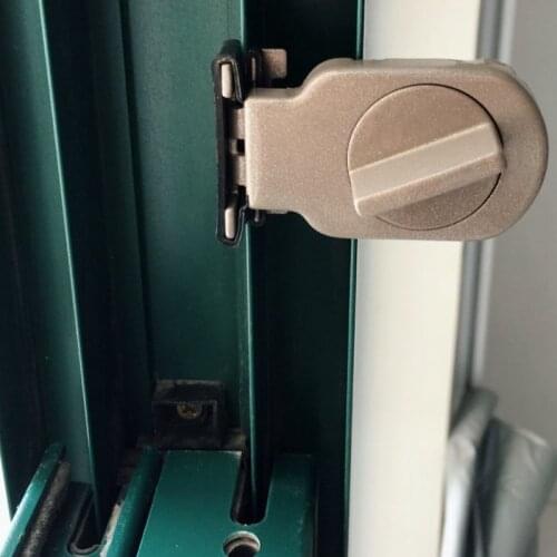 High Quality Iron Adjustable Security Lock Window Sliding Sash Stopper Door Children Security Lock