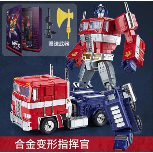 WEIJIANG Black Apple Transformation G1 Toys Figure MPP10 Flat Head Commander-in-chief Deformation Optimus Car Robot Model Gift