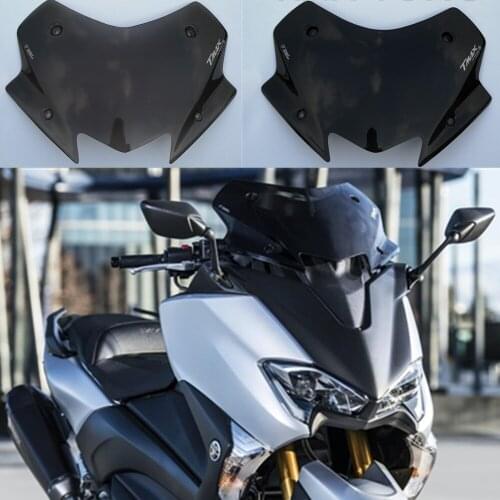 For Yamaha TMAX530 TMAX 530 TMAX-530 2017 2018 2019 17-19 Protect motorcycle windshield Windscreen Accessories smoke black