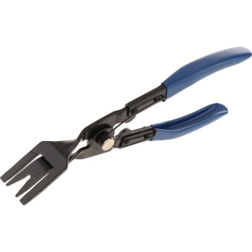 Clip Pliers & Fastener Remover - Auto Upholstery Repair Kit with Rubber Handle for Car Door Panel Dashboard