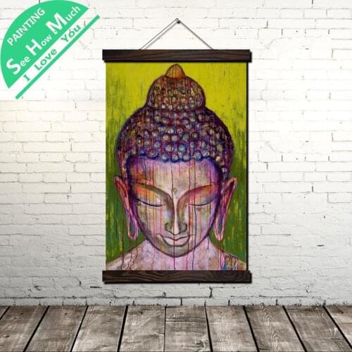 Owl Painting Artwork Scroll Painting Canvas Vintage Poster and Prints Wall Art Pictures Bedroom Farmhouse Decoration