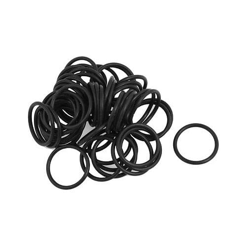100 Pcs 23mm x 2mm Nitrile Rubber O Ring NBR Oil Seal Gaskets