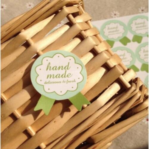 60pcs Bowknot Gift Seal Label Sticker Handmade Stickers Diary Stationery Stickers For Wedding Party Decor Handmade Sticker