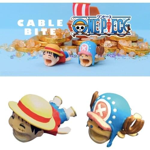 Anime One Piece Mobile Phone Data Line Protective Cover Anti-breaking Cable Bite Protector