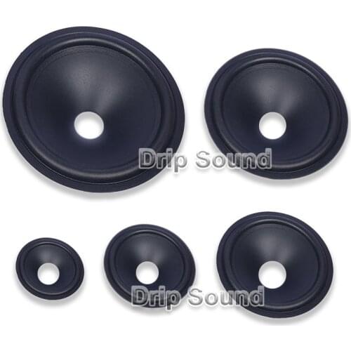 3"/4"/5"/6.5"/8"/10"/12" inch 20mm/25/35mm Core Speaker Cone Paper Basin Woofer Drum Paper Rubber Edge Trumper Bass Repair Parts