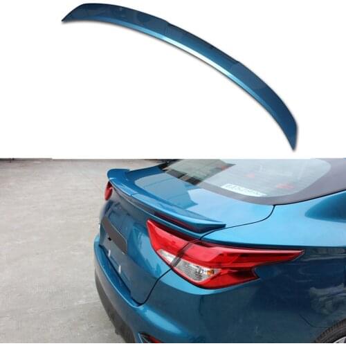 For Nissan BlueBird 2016 2017 2018 ABS Rear Trunk Paint Spoiler Tail Wings Lip