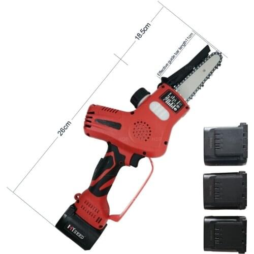 Bamboo logging electric hand saw chainsaw single chain saw fruit tree household wireless lithium electric pruning small outdoor