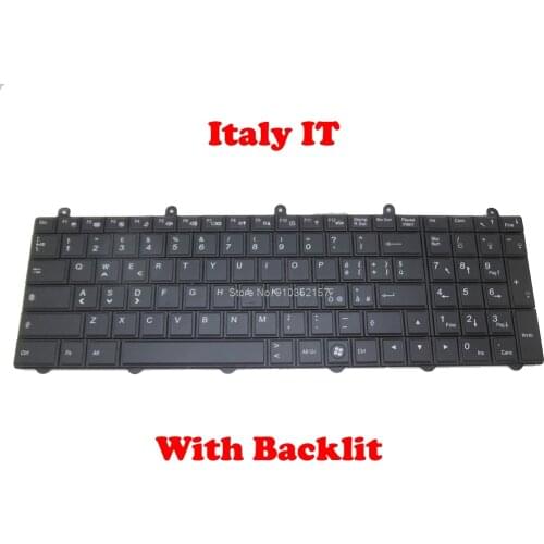IT BE Keyboard For CLEVO P170EM P150EM 6-80-P2700-060-3R V132150AK2 Belgium 6-80-P2700-240-3 V132150AK1 6-80-P2700-240-3 Italy