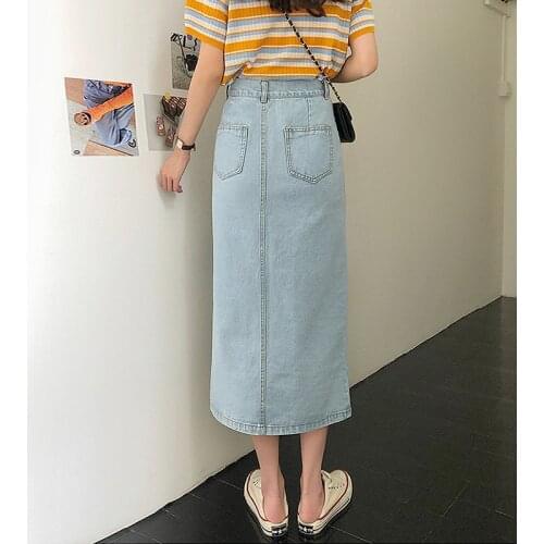 ISINBOBO Denim Skirts For Women