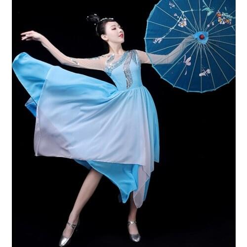 Classical Dance Clothes Women Stage Costume Flamenco Dress Fairy Gypsy Dresses Opening Dance Outfit Extoic Dance Wears DL7389