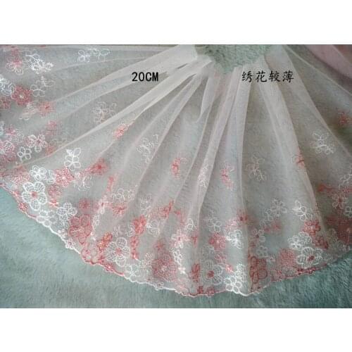 10Yards High Quality Embroidered Lace Trims Trimming For Clothing Accessories Dress Sewing Applique Costume Ribbon Fabrics