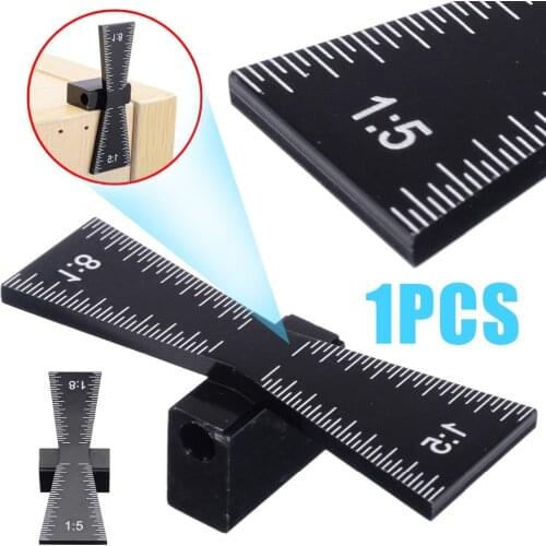 Aluminum Alloy Dovetail Marker Hand Cut Wood Joints Gauge Dovetail Guide Woodworking Tools for Carpenter Scriber