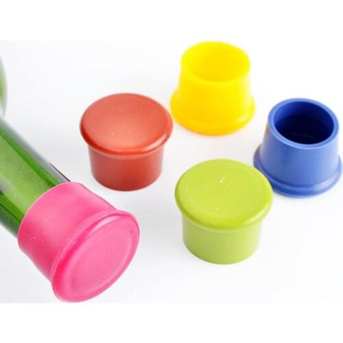Reusable Silicone Wine Beer Bottle Cap Stopper Home Kitchen Bar Tools Drink Saver LX1370