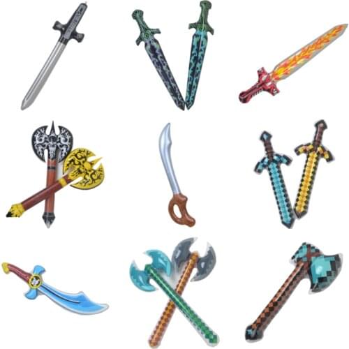 New Inflatable Outdoor Toys Kids Garden Yard Toys Kids Toys Pirate Swords Shape Anime Inflatable Swords