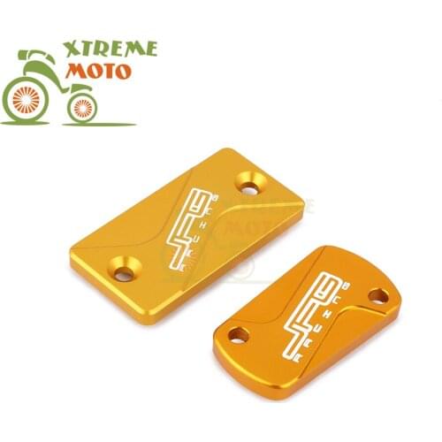 CNC Motorcycle Front And Rear Brake Fluid Reservoir Cover Cap For RM125 RM250 04-08 RMZ250 04-16 RMZ450 05-16 RMX450Z 10-15