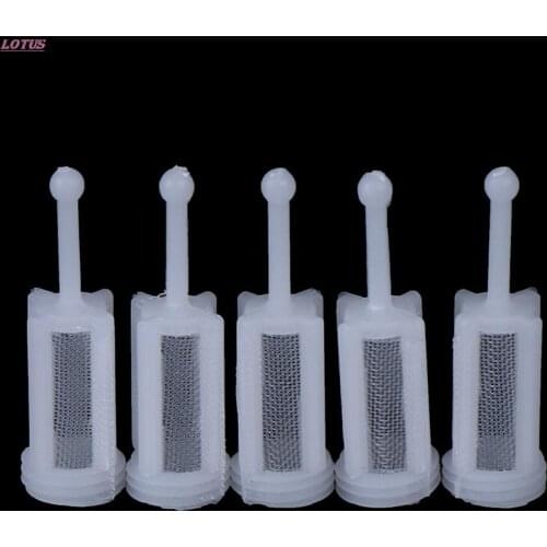 Plastic Gravity Type Spray Gun Spray Filter Pot Diameter 11mm Total Length 36mm Can Adapt To The Majority Of Solvent 10pcs