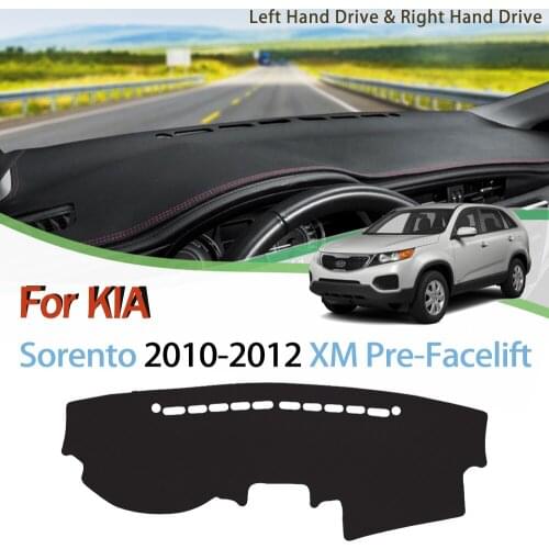 Anti-Slip Mat for KIA Sorento 2010-2012 XM Pre-Facelift Dashboard Cover Pad Sunshade Dashmat Protect Carpet Anti-UV Accessories