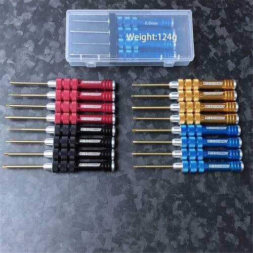 RJXHobby 1.5 2.0 2.5 3.0mm Mini Titanium Alloy Hex Screwdriver Tool for RC FPV Racing Drone Frame Kit Spare Parts