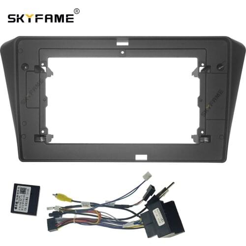 SKYFAME Car Frame Cable Canbus For PEUGEOT 408 2014-2019 Screen Dask Kit Fascia Frame