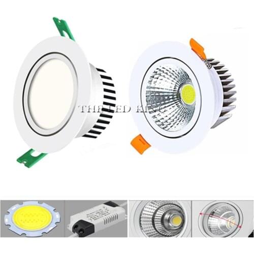 Led Downlights 5W 7W 9W 12W 15W 18W 24W 220V 110V LED Recessed Ceiling Lamps Waterproof Led Ceiling Light Room Indoor Lighting