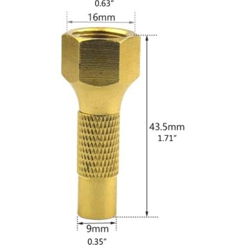Tire Air Chuck Heavy Duty Screw on Tire Air Chuck for Tire Inflator Gauge Q9QD