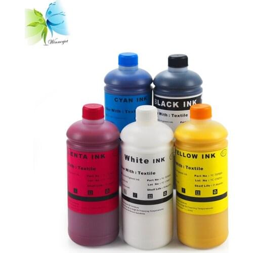 Winnerjet 500ML DTG digital Textile Ink For Epson T50 1390 1400 1430 1410 1500W flated printer with pretreatment liquid