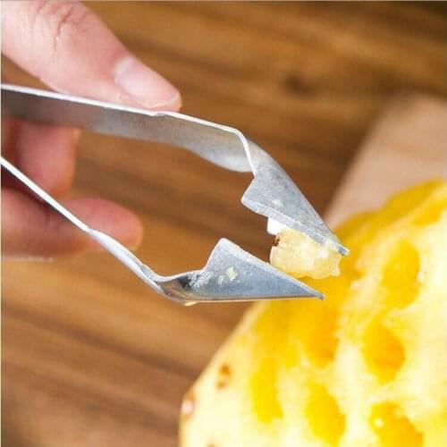 Stainless Steel Pineapple Clip Pineapple Peeler Household Seeder Pineapple Knife Pineapple Special Digging Clip AT106