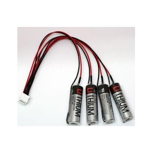 1PCS HW0470360-A HW0470360 4x ER6V/3.6V PLC Server Lithium Battery Pack with Plug for Toshiba YASKAWA Motoman Robot