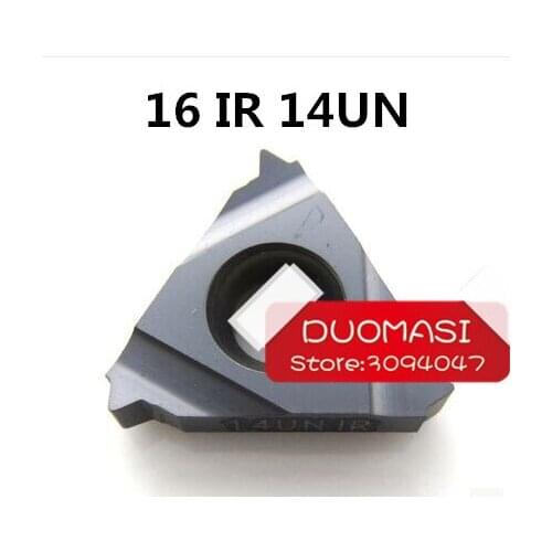 10 PCS 16 IR 14 UN Indexable Carbide Threading Inserts for Threaded Lathe Tool Holder
