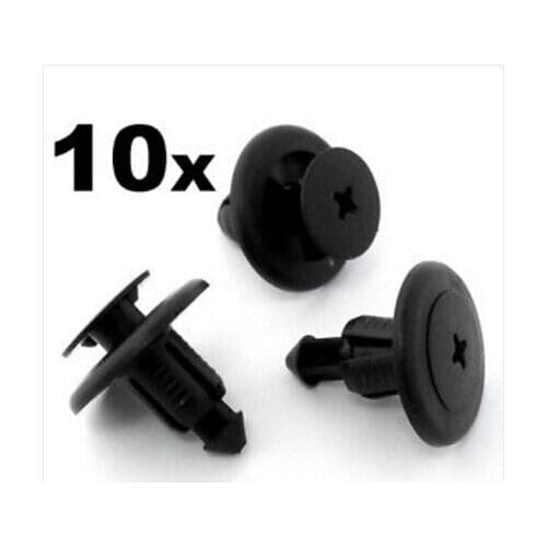 10x For Plastic Trim Panel Clips- Bumper Sideskirt Wheel arch lining- For Some Nissans