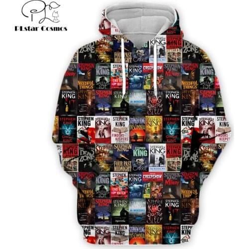 2019 Halloween Fashion Men Cartoon 3D Hoodies Horror Movie Cover clown pattern Printed Sweatshirt/zip hoodie Unisex streetwear