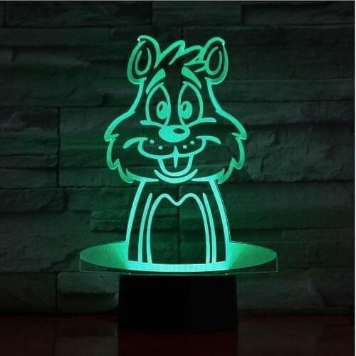 3 size Squirrel LED Lamp