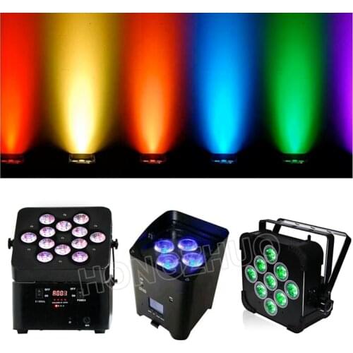 4/6/9/12 pcs 18w 6 in 1 led battery wireless dmx dmx512 led par lighting stage lights