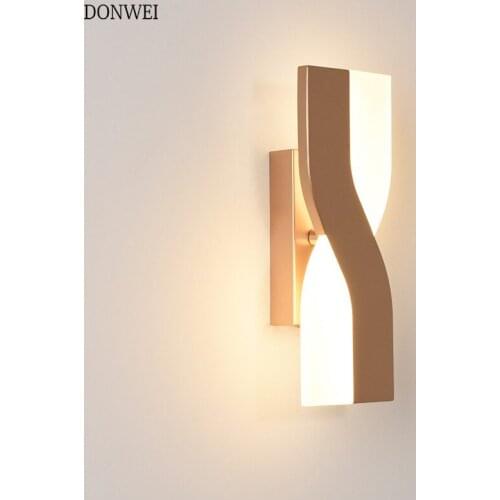 6W LED Wall Lamp Nordic Style Bedroom Living Room Wall Light 350 Degree Rotate Bathroom Mirror light Indoor Stair Corridor light
