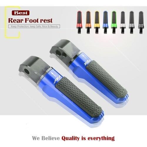 For YAMAHA YZF R1 R25 R3 R6 R6S R1M/S YZF-R1 YZFR6 Motorcycle CNC Aluminum Rear Foot Pegs Footrest Passenger Footpegs