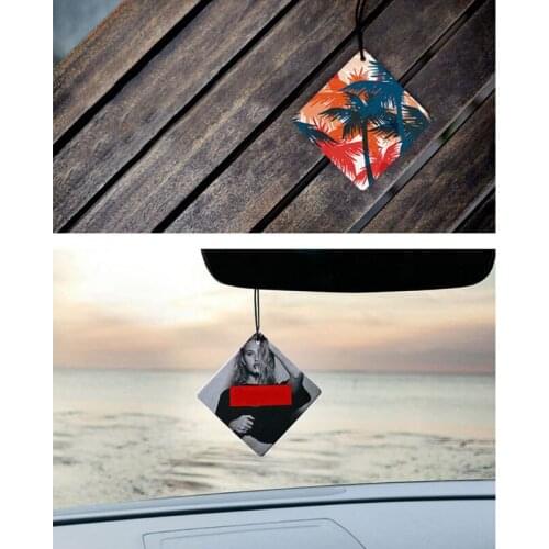 Car Solid Perfume Papers Colorful Styling Hanging Air Freshener Car Interior Decoration Mirror Auto Home Wardrobe Ornaments