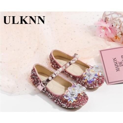 Princess Girls Sequined Shoes Autumn New Childrens Soft Bottom Single Baby Girl Dancing Shoes