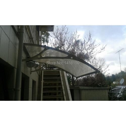 DS80100, 80x100cm,black aluminum frame with clear sheet door and window ploycarbonate awnings